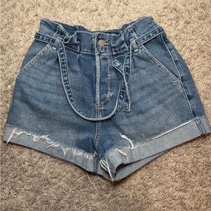 Hollister Denim Blue Women's Ultra High-Rise Mom Shorts